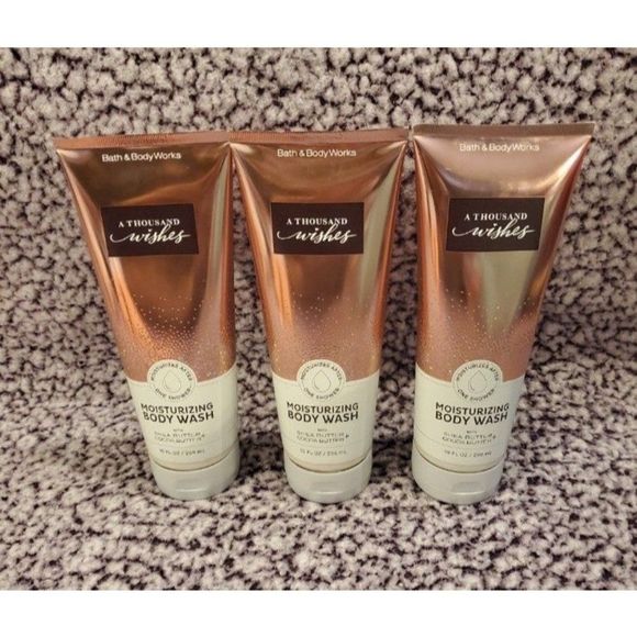 Bath & Body Works Thousand Wishes Moisturizing Body Wash Set of 3